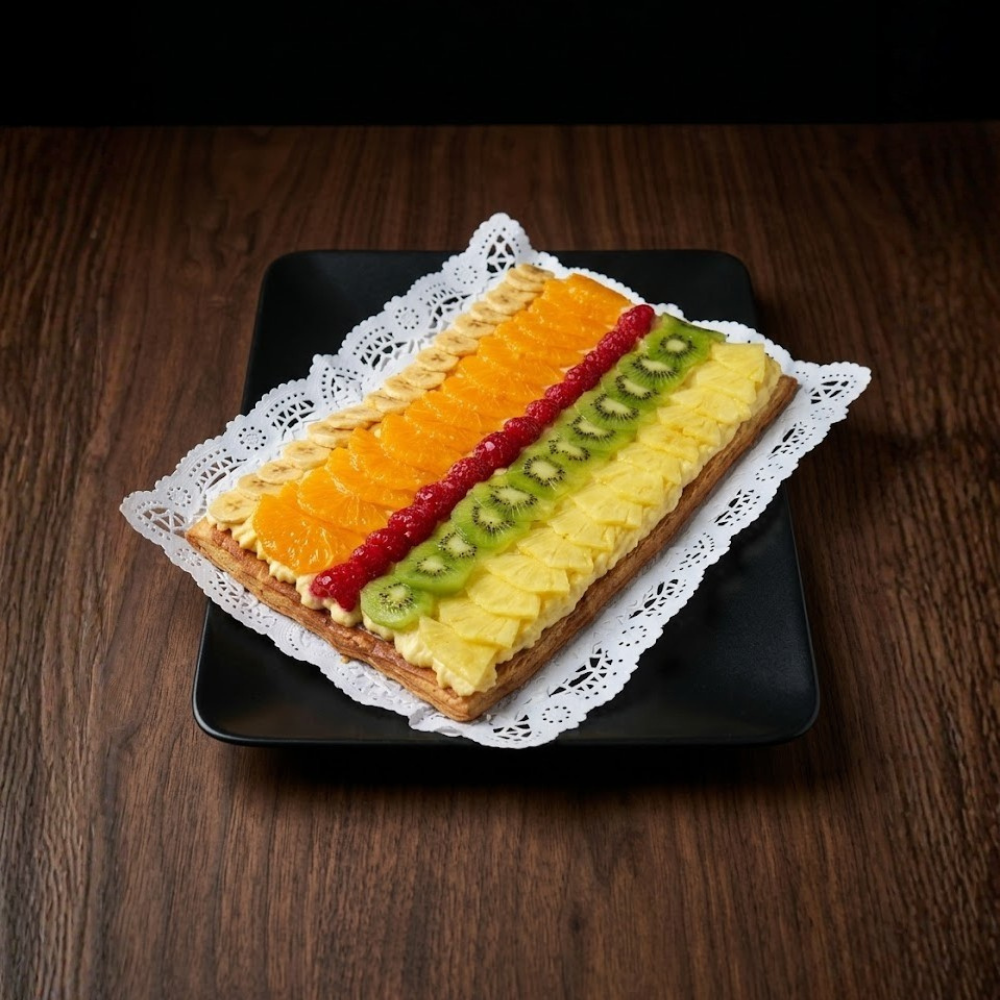 Tarta Hojaldre y Frutas